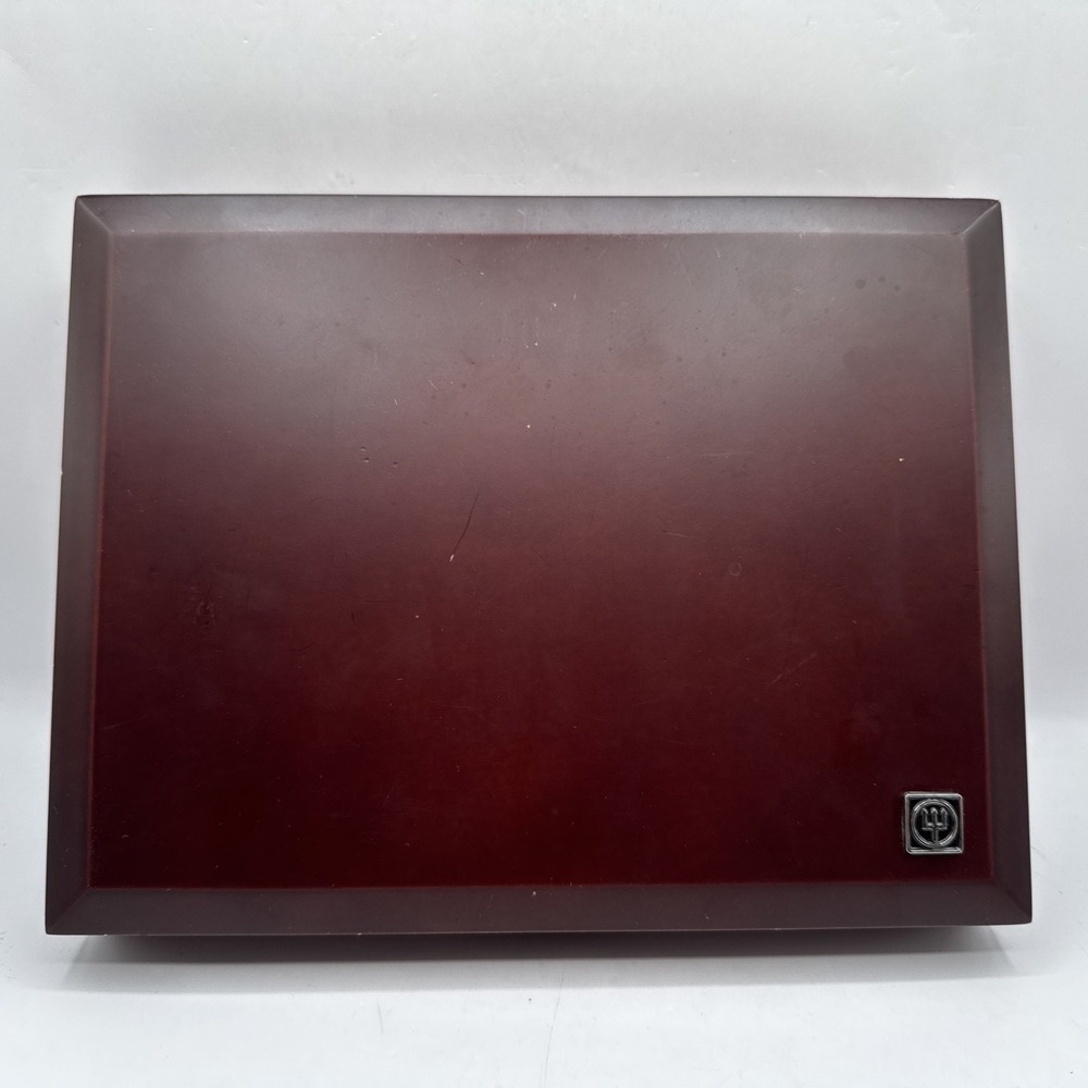 Wusthof Wooden Box Case Storage Organizer‎ for Knives or Utensils Cherry Finish